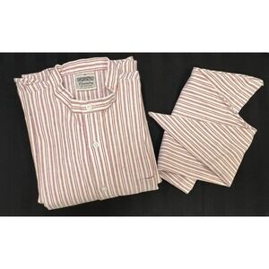 Murphy Of Ireland Women's Traditional Stripe Nightshirt With Cap Size M Cotton